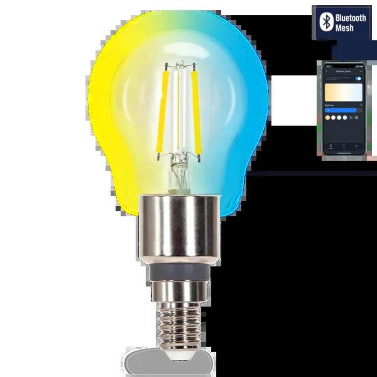 inteligentna żarówka bluetooth mesh g45 4.5w cct