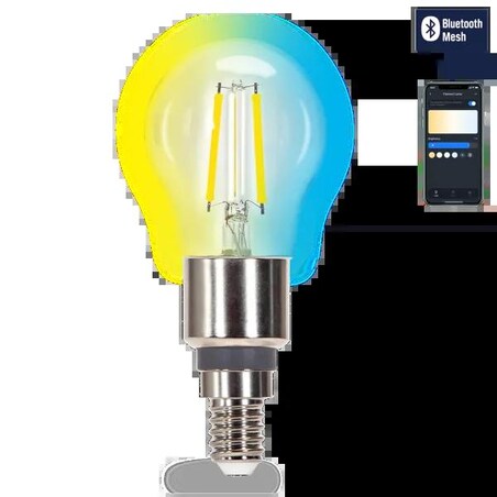 inteligentna żarówka bluetooth mesh g45 4.5w cct