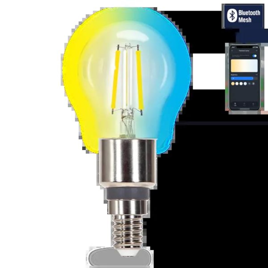 inteligentna żarówka bluetooth mesh g45 4.5w cct