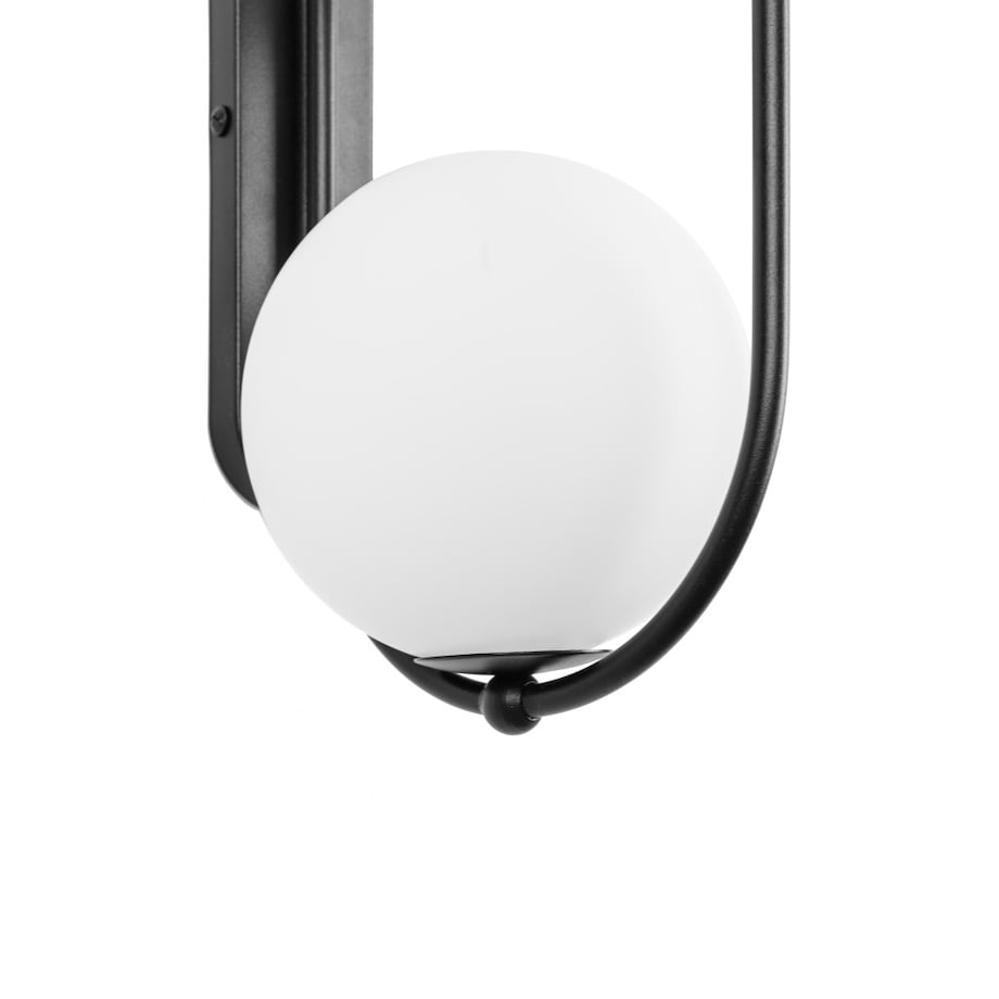 KOBAN E czarna lampa ścienna / kinkiet