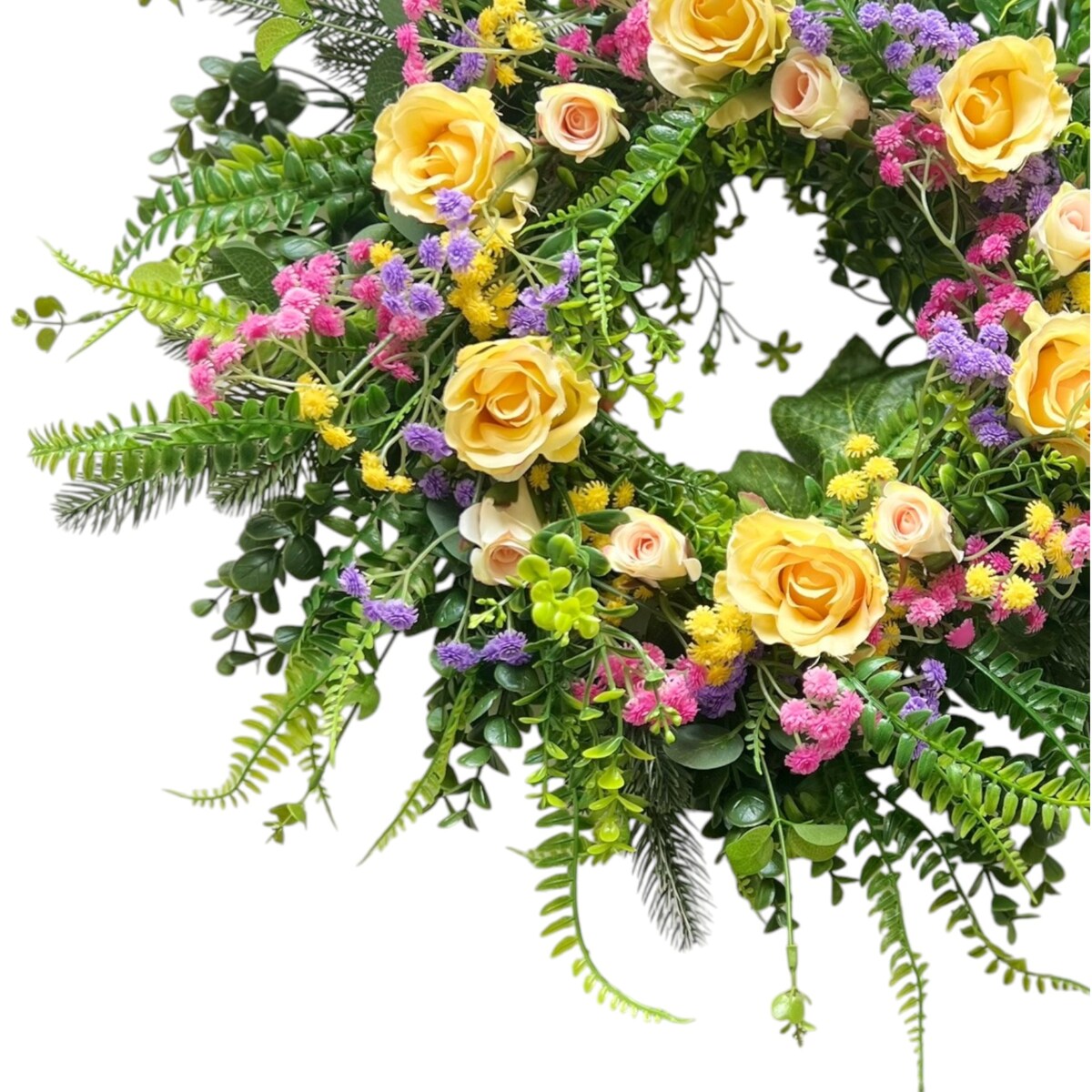 Wiosenny wianek ø 50-55 cm stroik wielkanocny XXL maxine