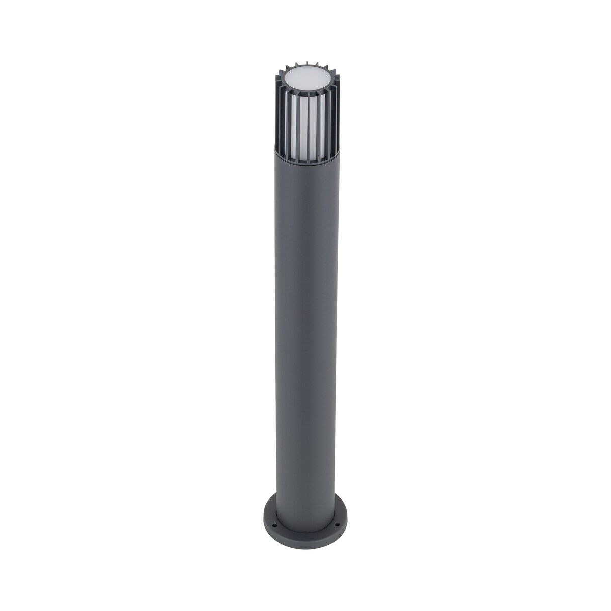 Lampa zewnętrzna słupek ogrodowy TK Lighting RIBO GRAY IP54 E27 80 cm aluminiowa szaro-biała do ogrodu i na podjazd