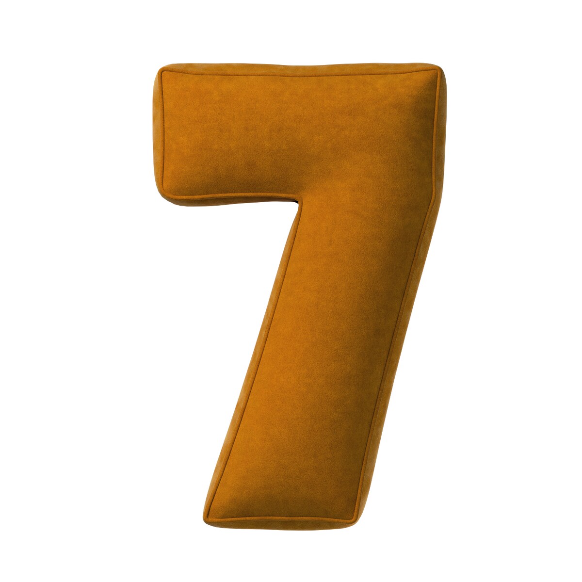 Poduszka Cyferka 7, miodowy, 25 x 40 cm, Posh Velvet
