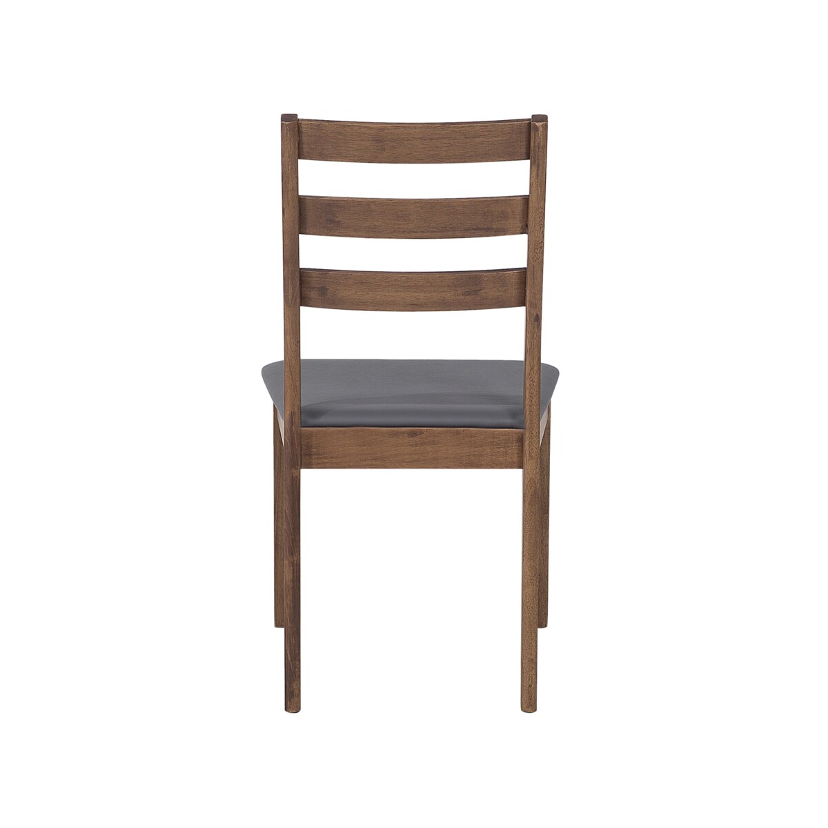 Zestaw do jadalni stół i 4 krzesła ciemne drewno z szarym MODESTO