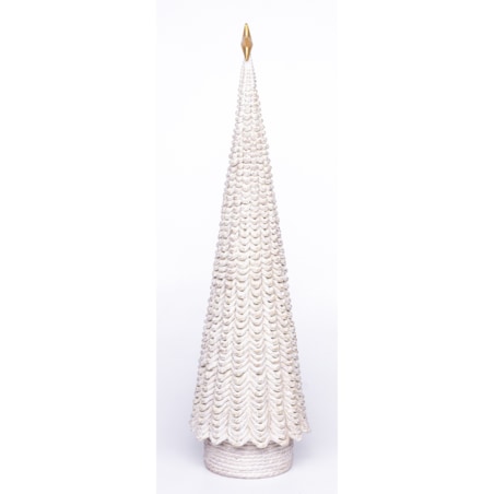 Choinka 35x10x10 cm biała LEDDE