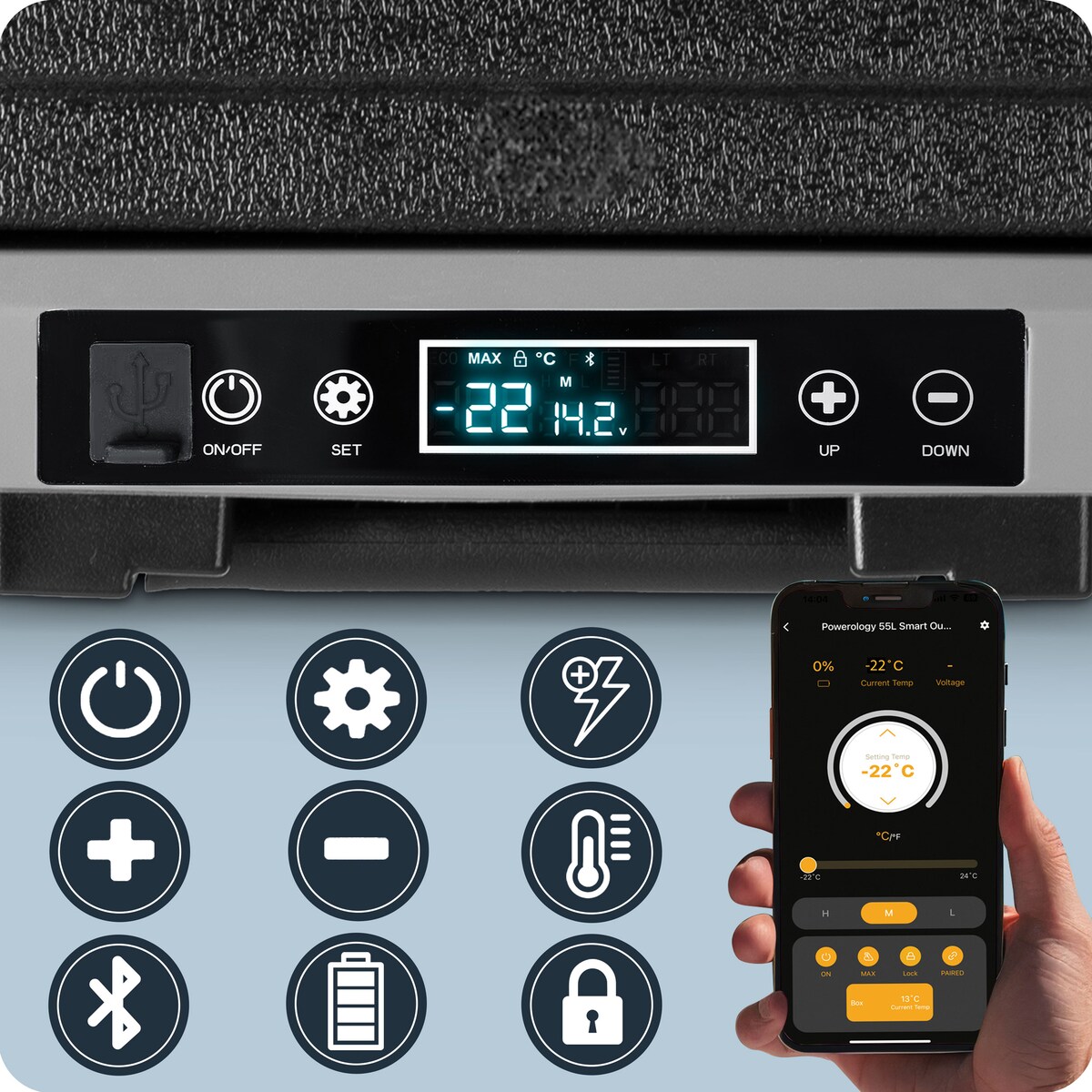 Lodówka turystyczna kompresorowa samochodowa 12V/230V 40L Berdsen