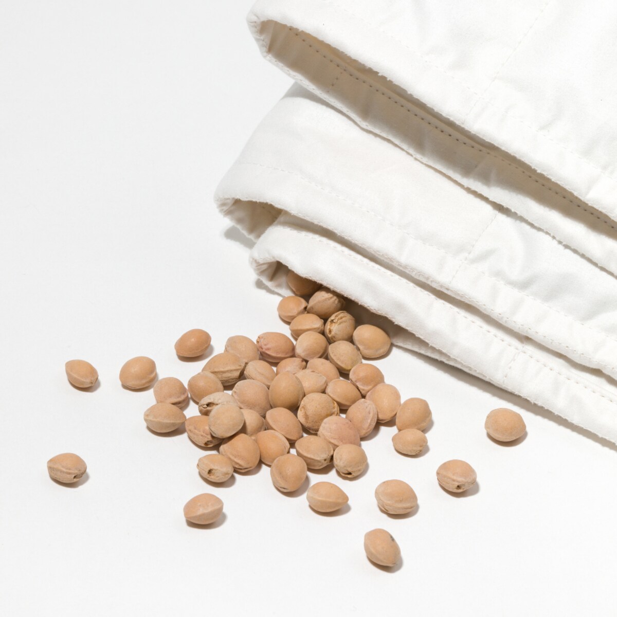 Kołdra obciążeniowa pestki wiśni 150x200 8 biała