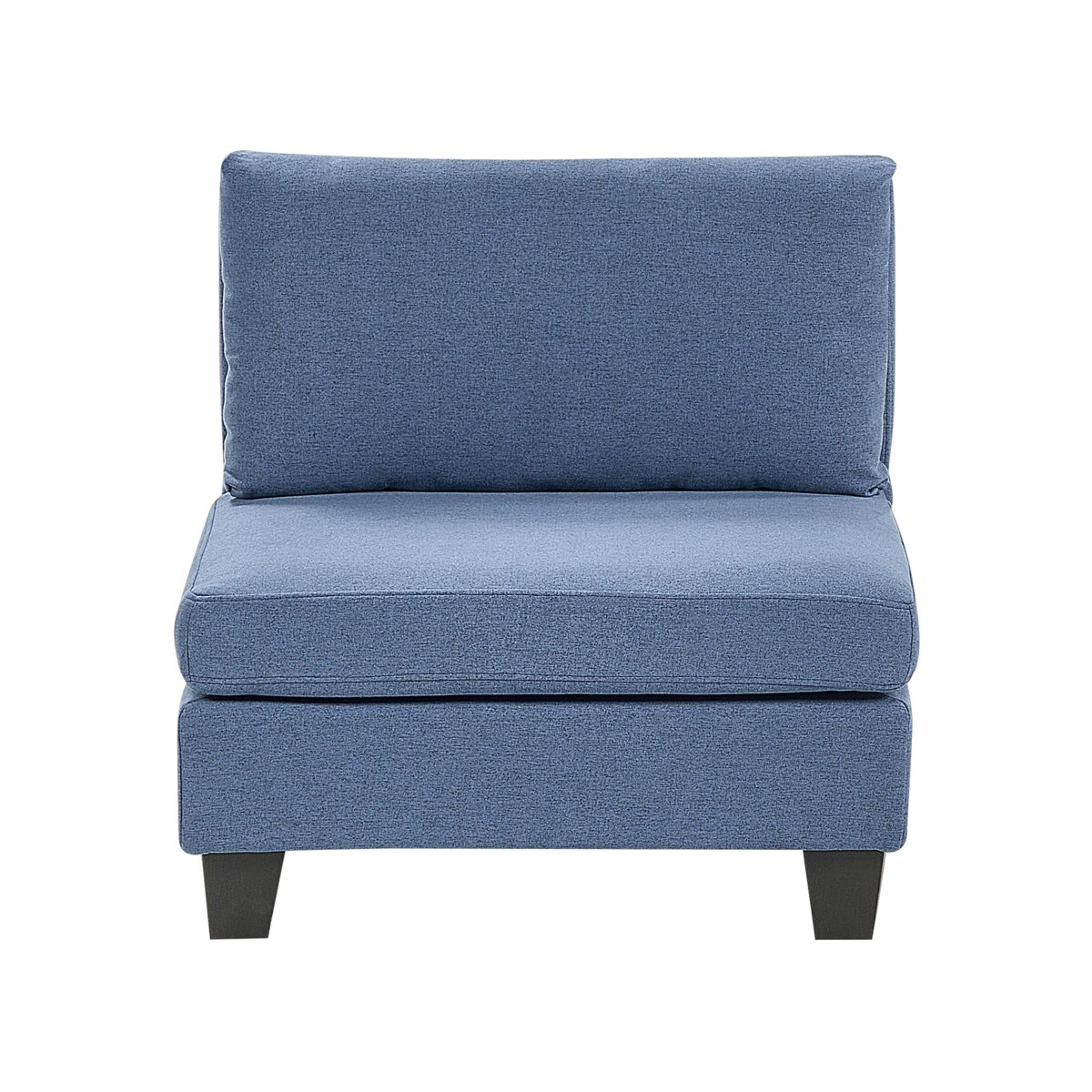 Sofa modułowa 5-osobowa z otomaną niebieska UNSTAD