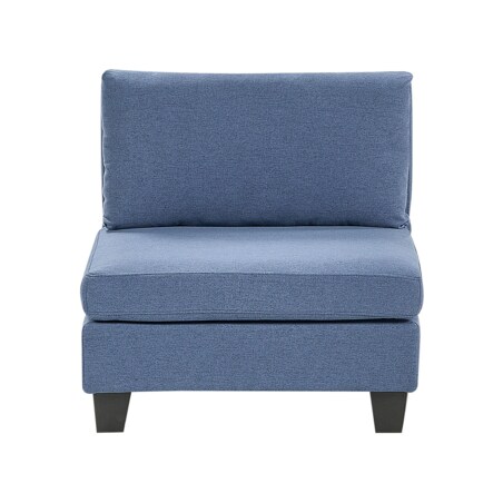 Sofa modułowa 5-osobowa z otomaną niebieska UNSTAD
