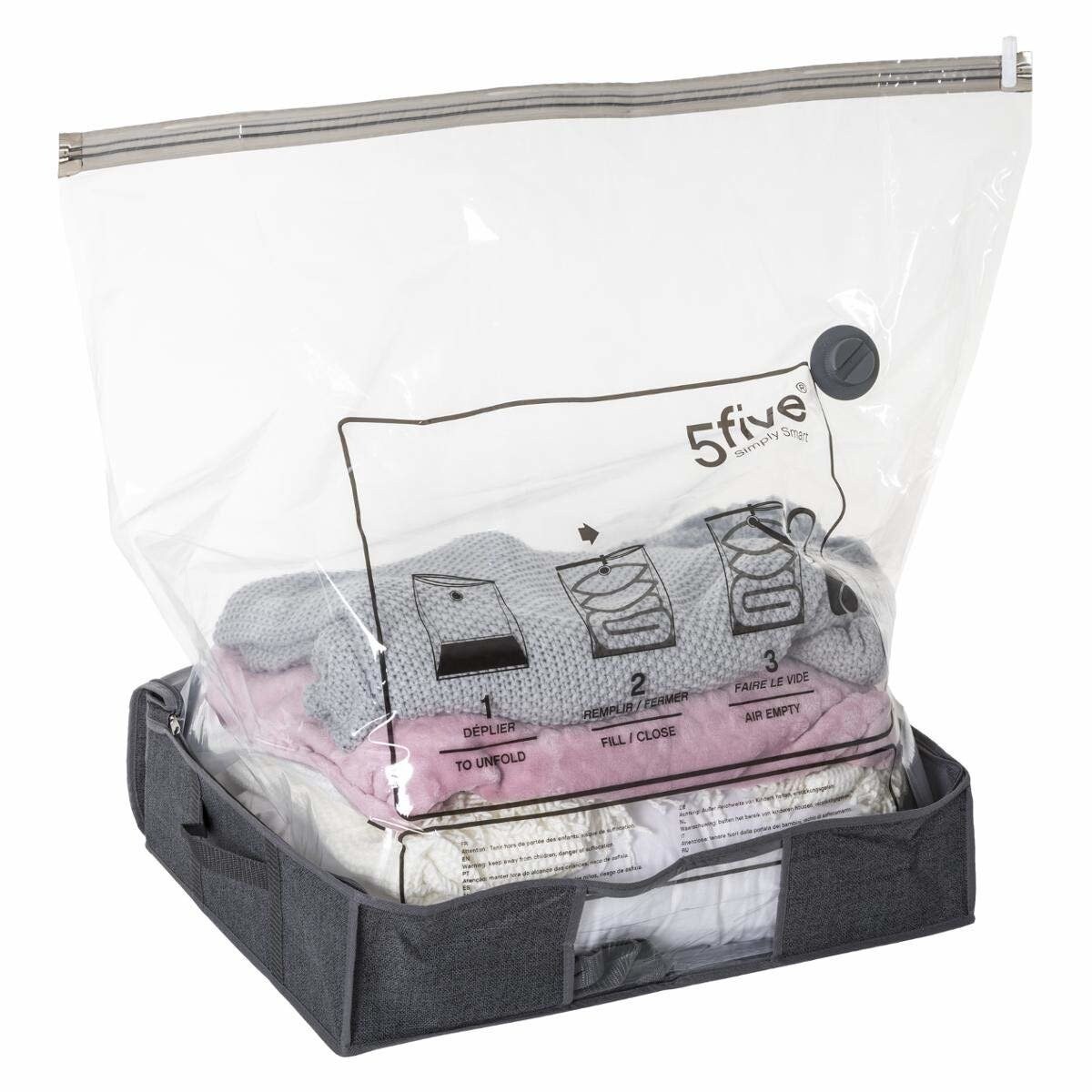 Torba próżniowa na odzieży, szczelny pojemnik wielokrotnego użytku