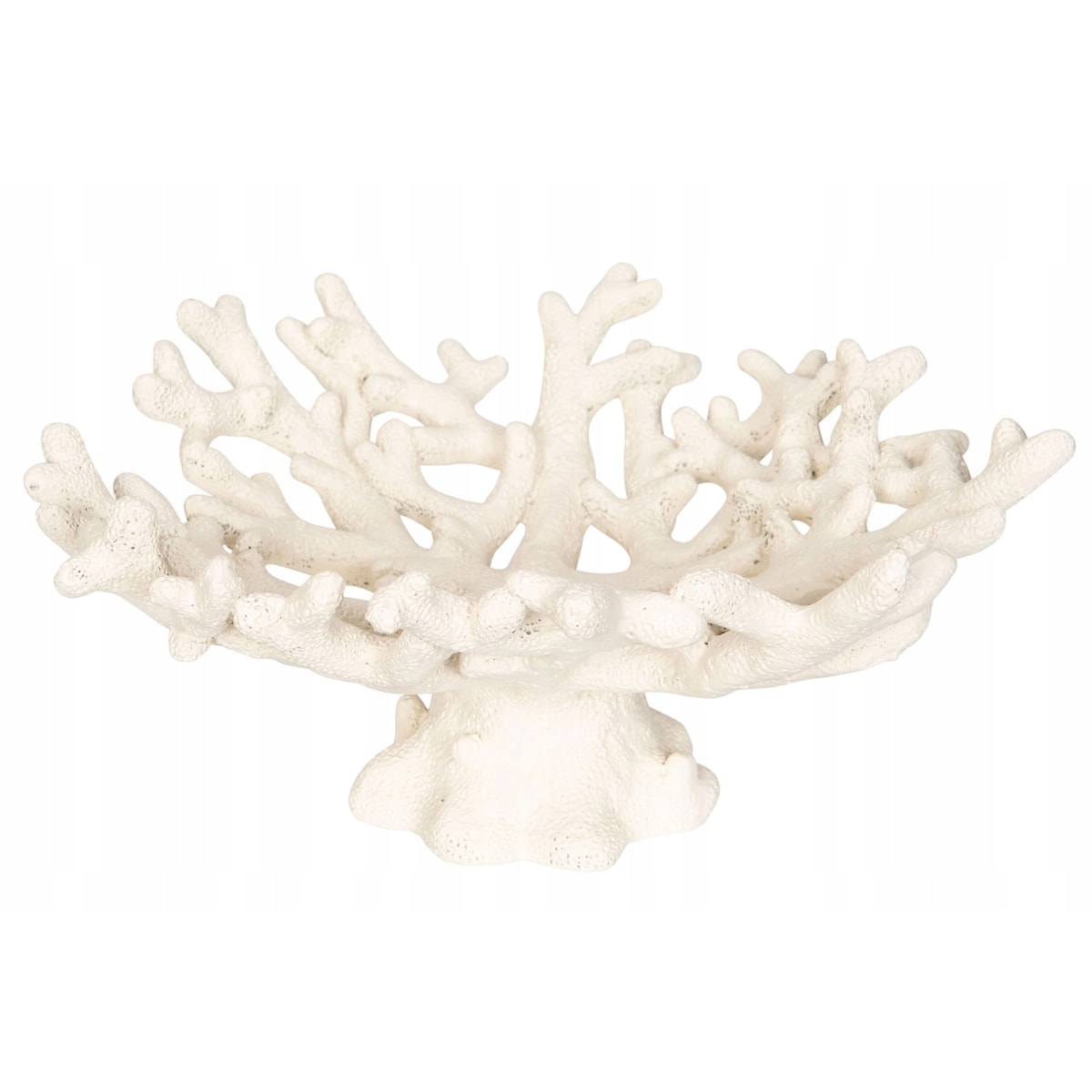 PATERA NA NÓŻCE OWOCE BIAŁA RAFA KORALOWA marynistyka do salonu domu duża