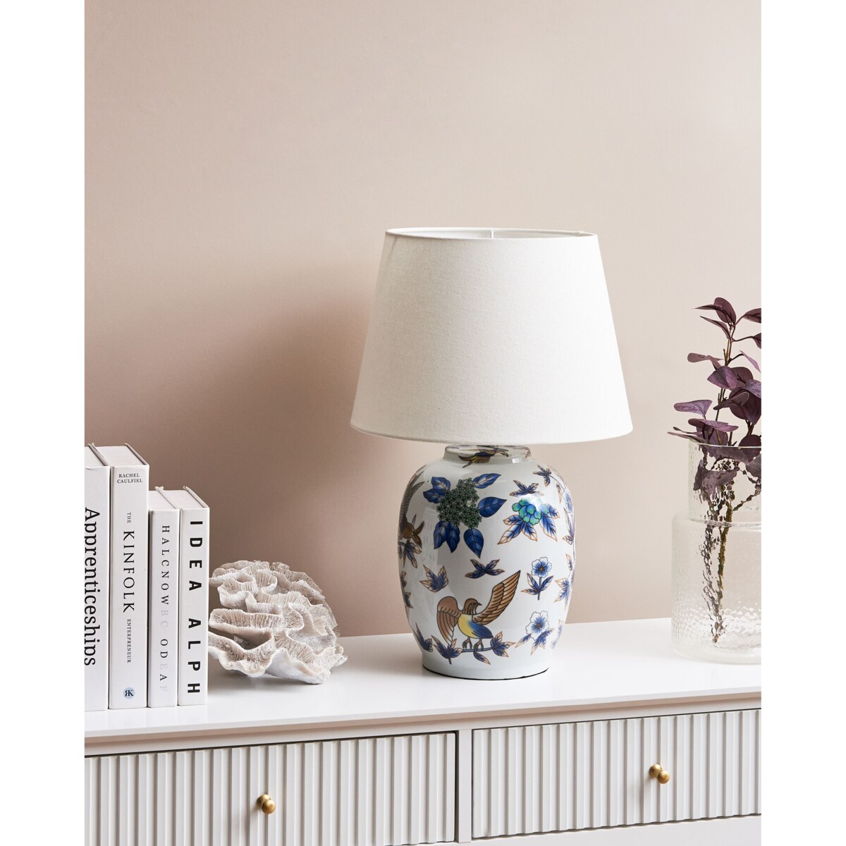 Lampa stołowa SUNJA Porcelana Biały