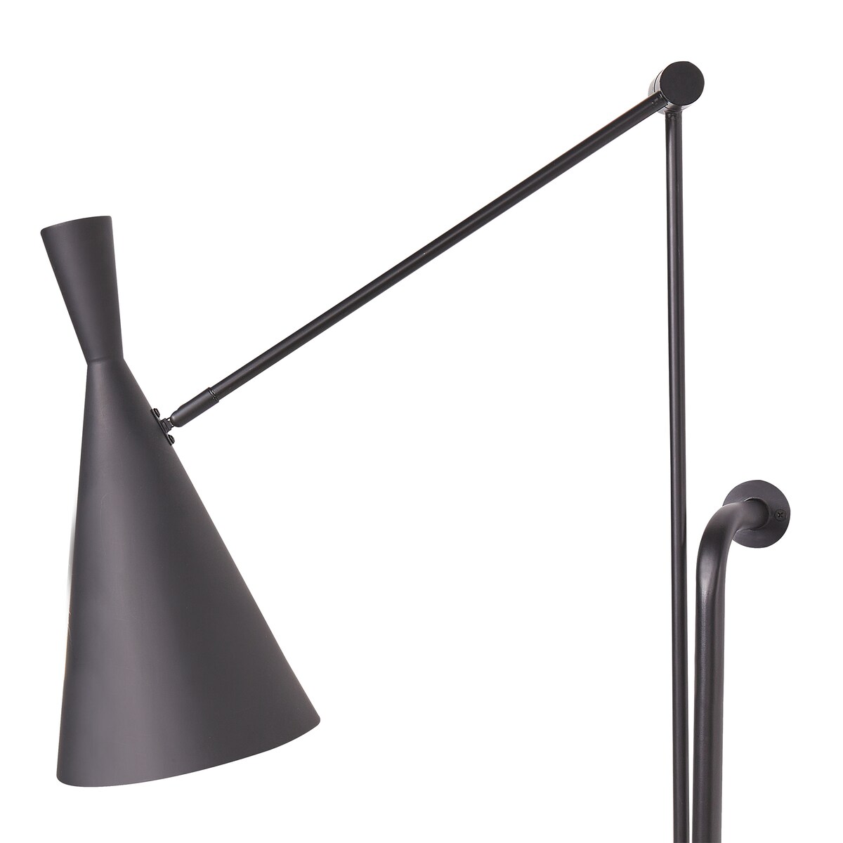 Lampa ścienna MARISA Czarny Metal Regulowana