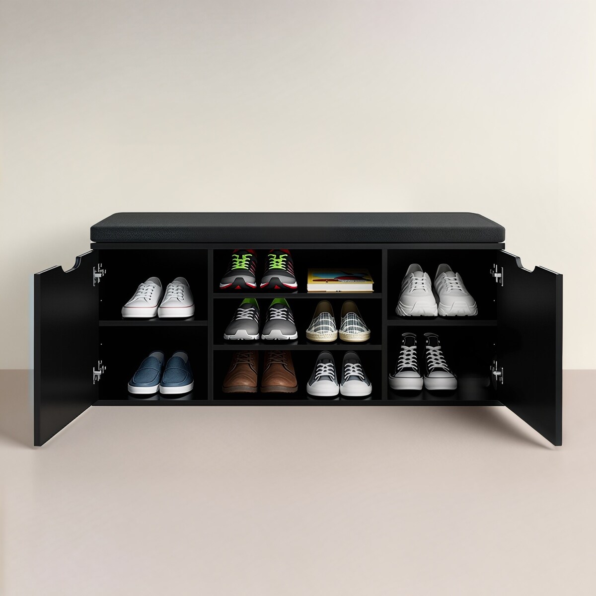 Szafka na buty z siedziskiem PORTA, 103 x 30 x 46 cm