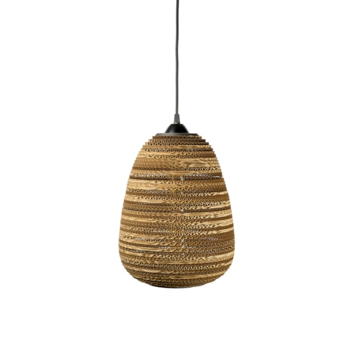 Ekologiczna lampa wisząca z tektury - ORGANIC M