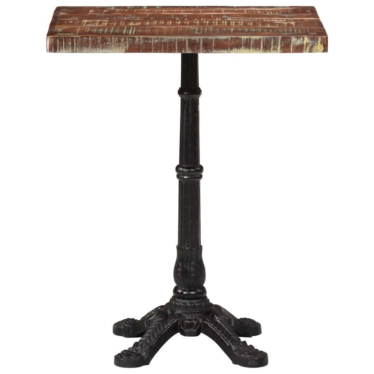 vidaXL Stolik bistro, 60x60x76 cm, lite drewno odzyskane