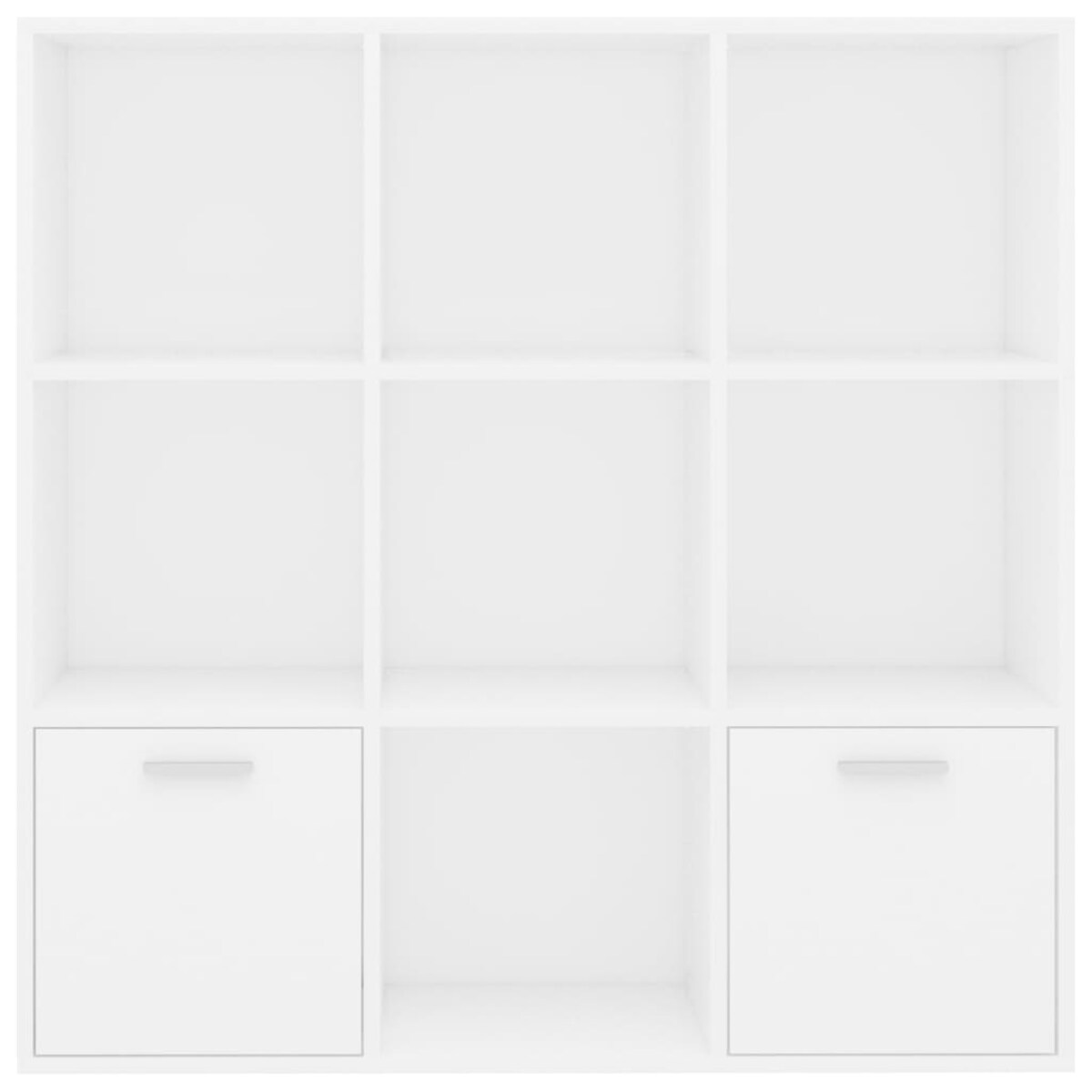 vidaXL Regał na książki, biały, 98x30x98 cm, materiał drewnopochodny