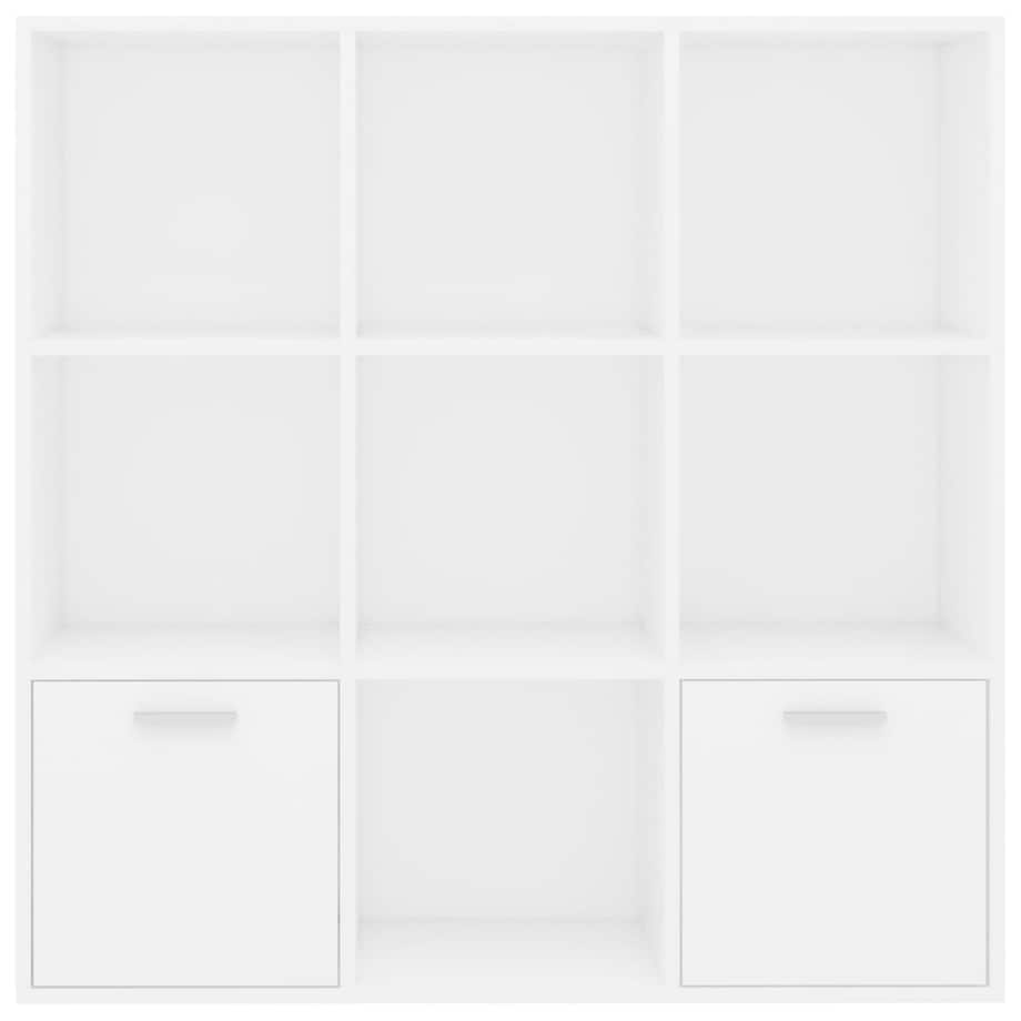 vidaXL Regał na książki, biały, 98x30x98 cm, materiał drewnopochodny