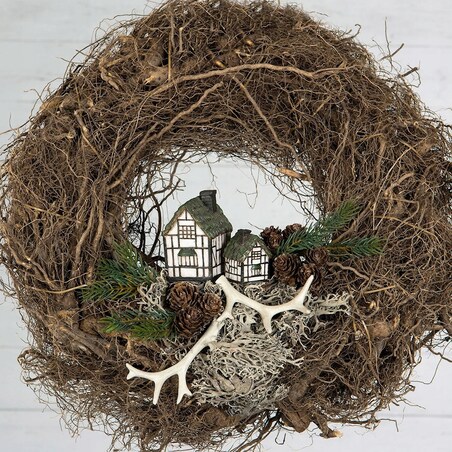 DEKORACJA OZDOBA DO DONICZKI KWIATÓW ROŚLIN DOM DOMEK LOFT BOHO 8cm