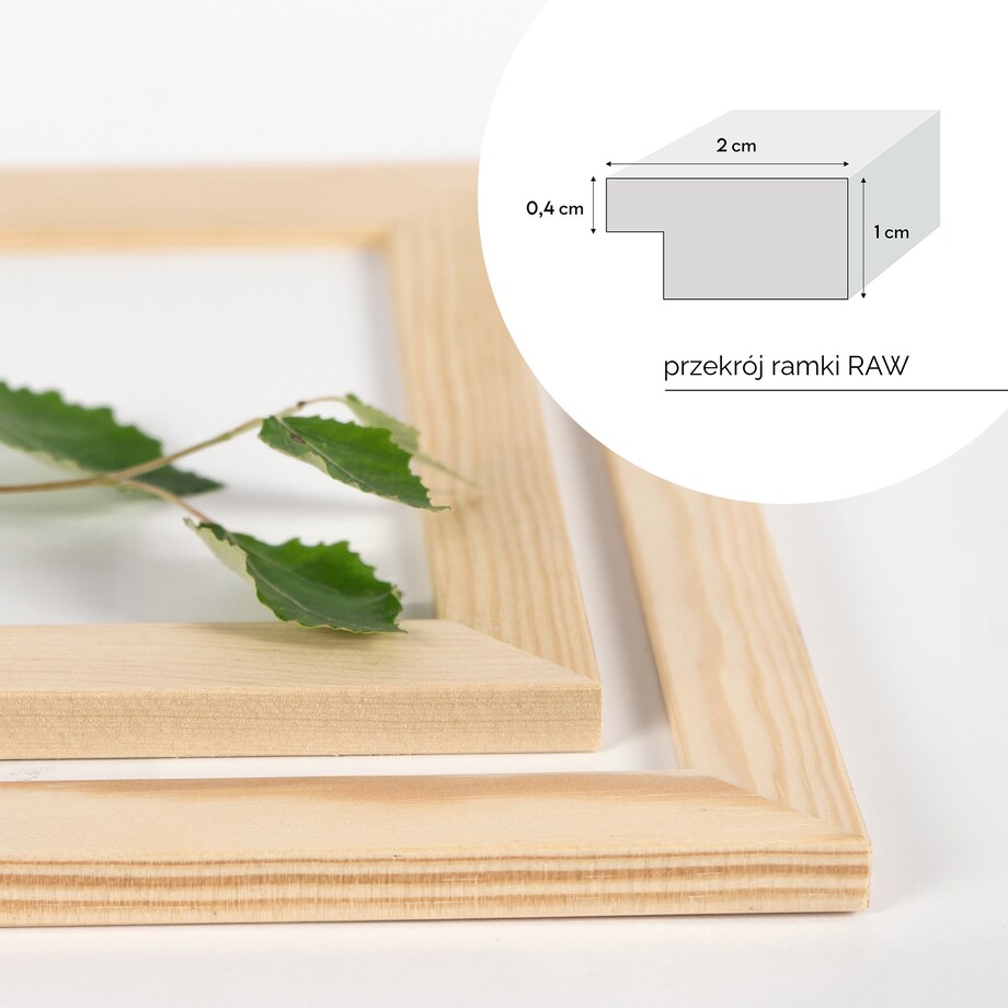 Ramka na zdjęcia 40x50 cm ramka z drewna surowego pion poziom ramka prostokątna RAW DIY