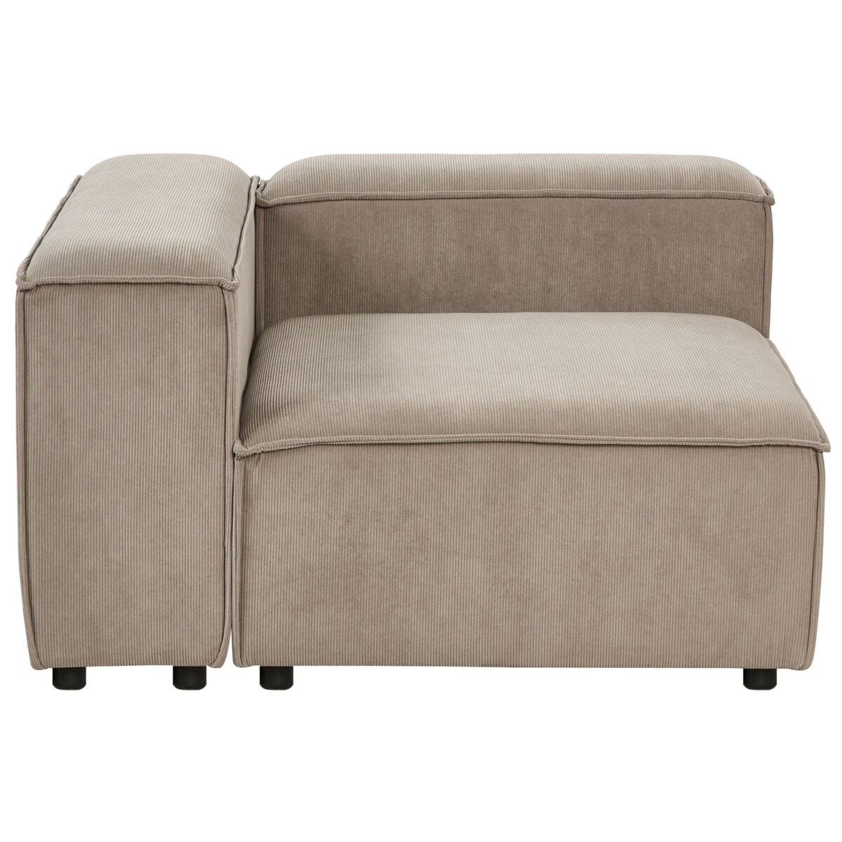 Moduł narożny prawostronny sztruksowy beżowoszary ARDAL