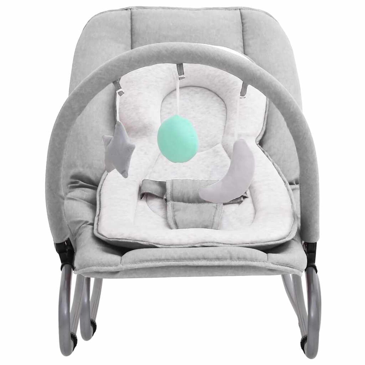 vidaXL Bujaczek niemowlęcy, jasnoszary, stalowy