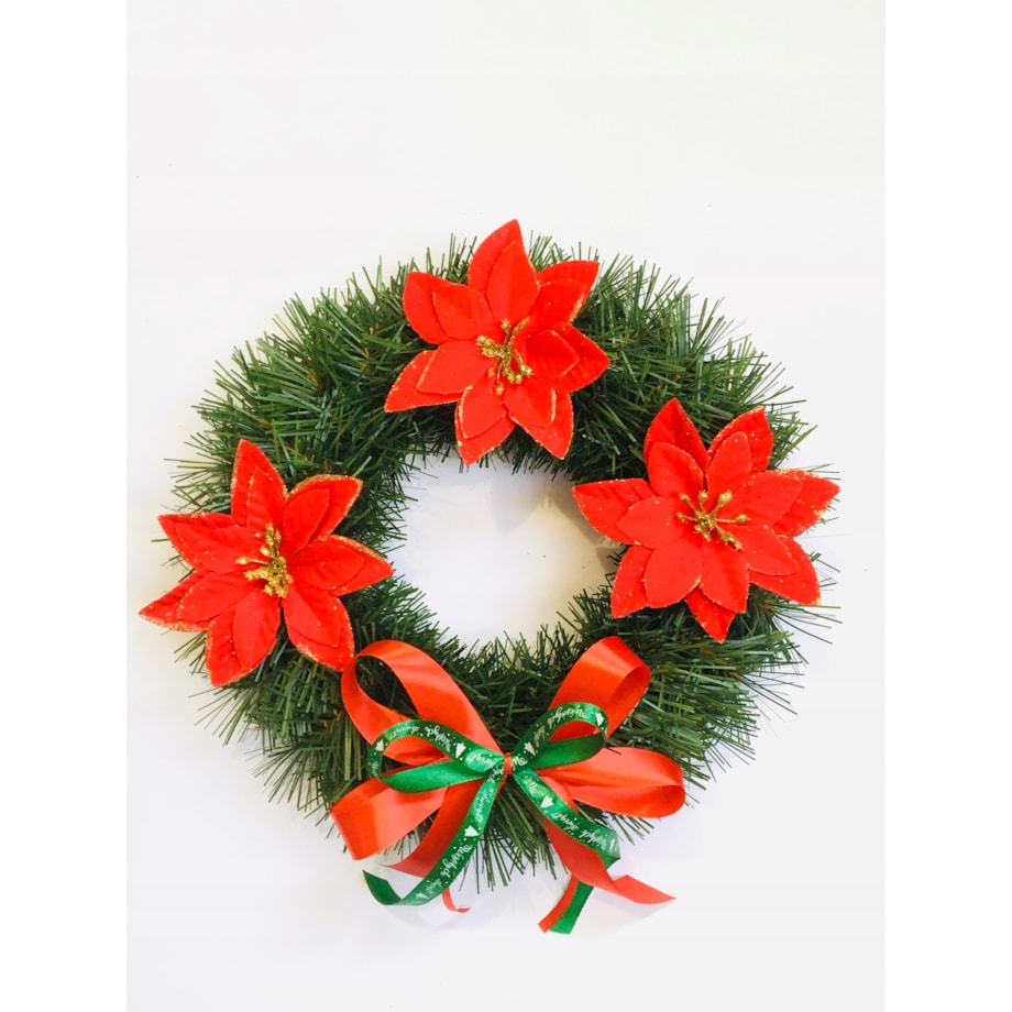 WIANEK ŚWIĄTECZNY sztuczny na drzwi okno stół gotowy gwiazda dekoracja