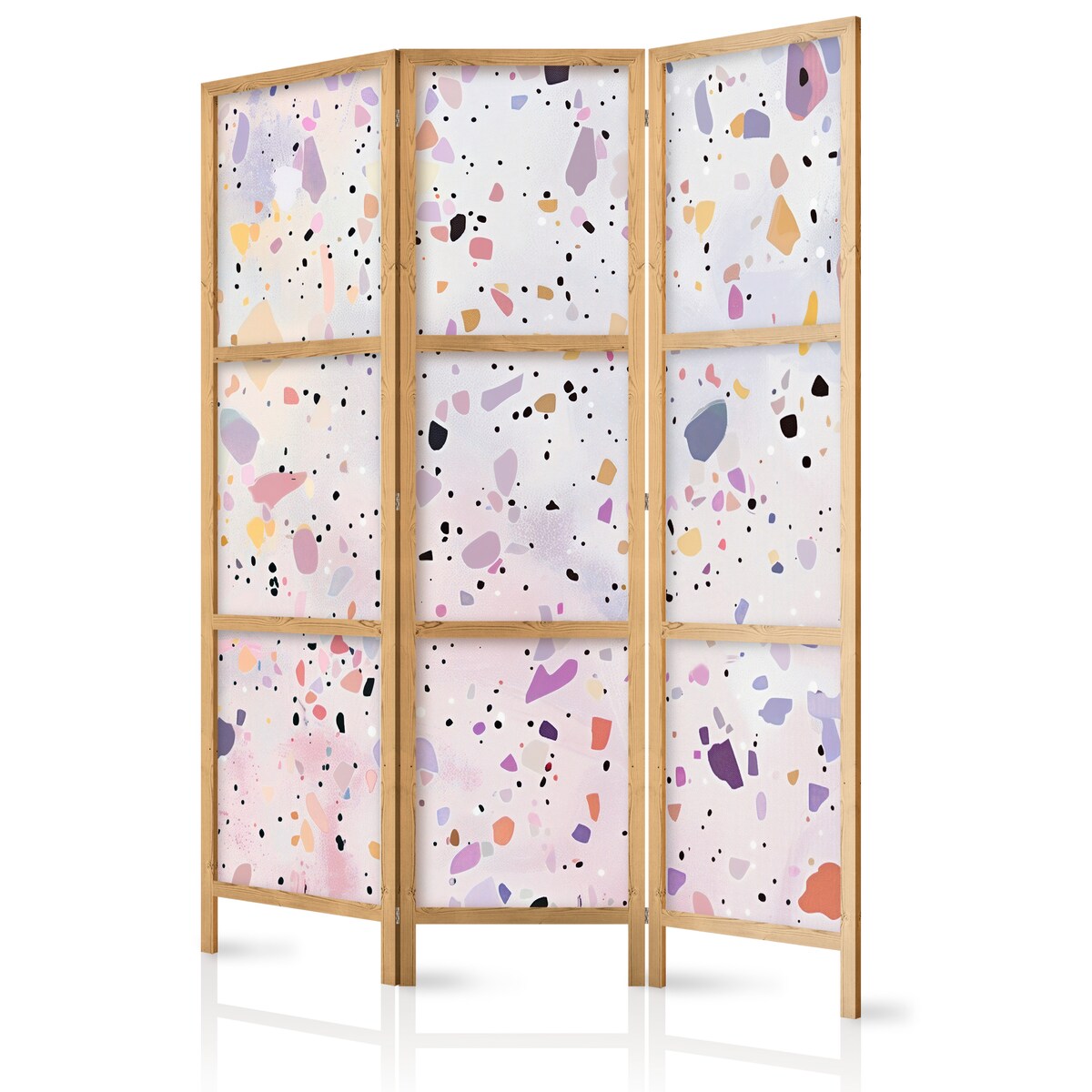 Parawan Japoński 3-panelowy Lastriko W Stylu Confetti 135x172cm