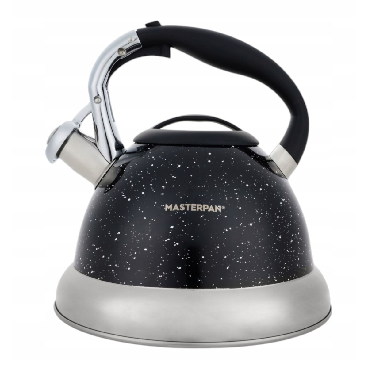 Duży Czarny Marmurkowy Czajnik Z Gwizdkiem Stalowy 3L Na Indukcję Gaz
