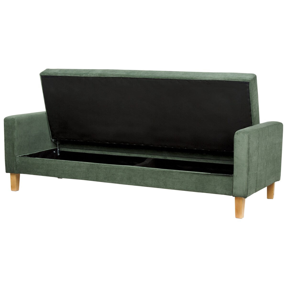 Sofa rozkładana zielona VEHKOO