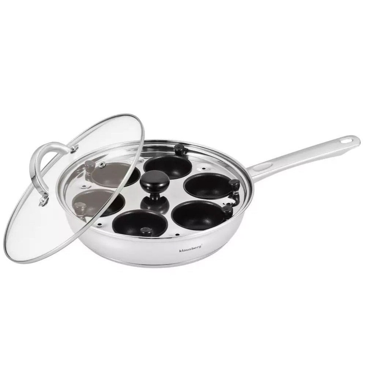 Klausberg patelnia stalowa z wkładem do jajek 24cm KB7607