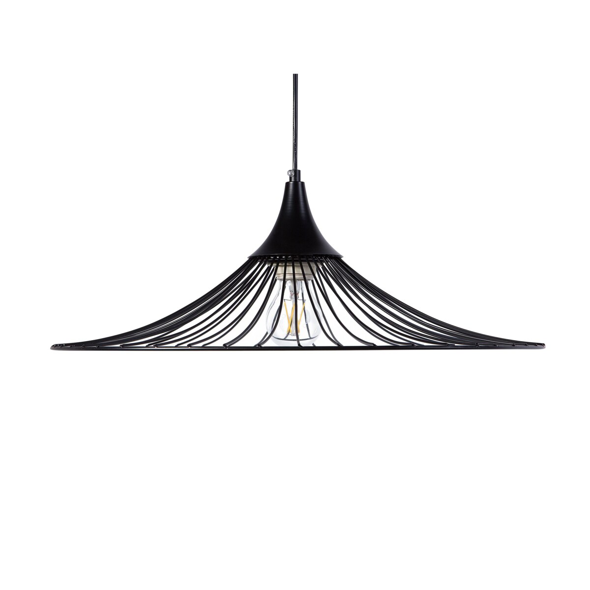 Lampa wisząca metalowa czarna MAZARO