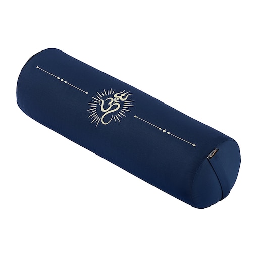 Wałek do jogi z łuską gryki CHILL MODE ON - Om blue