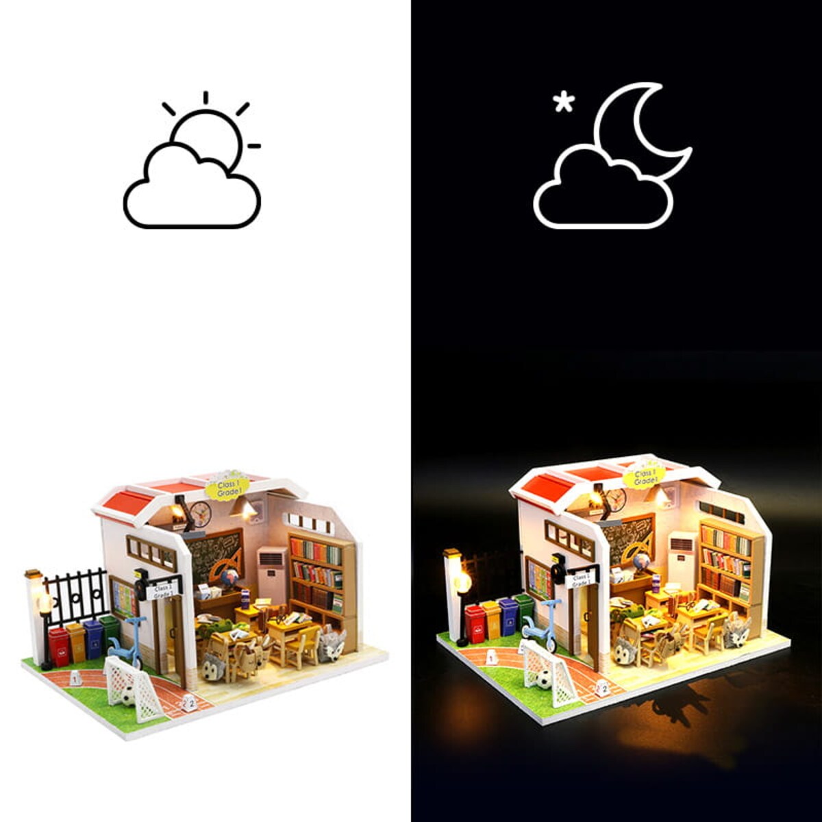 Miniaturowy domek - Wesoła szkoła