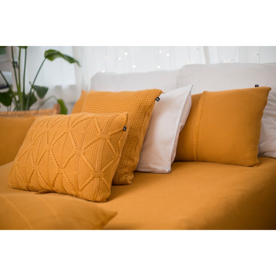 Poszewka brytyjska podłużna musztardowa, 40 x 60 cm, La Manta