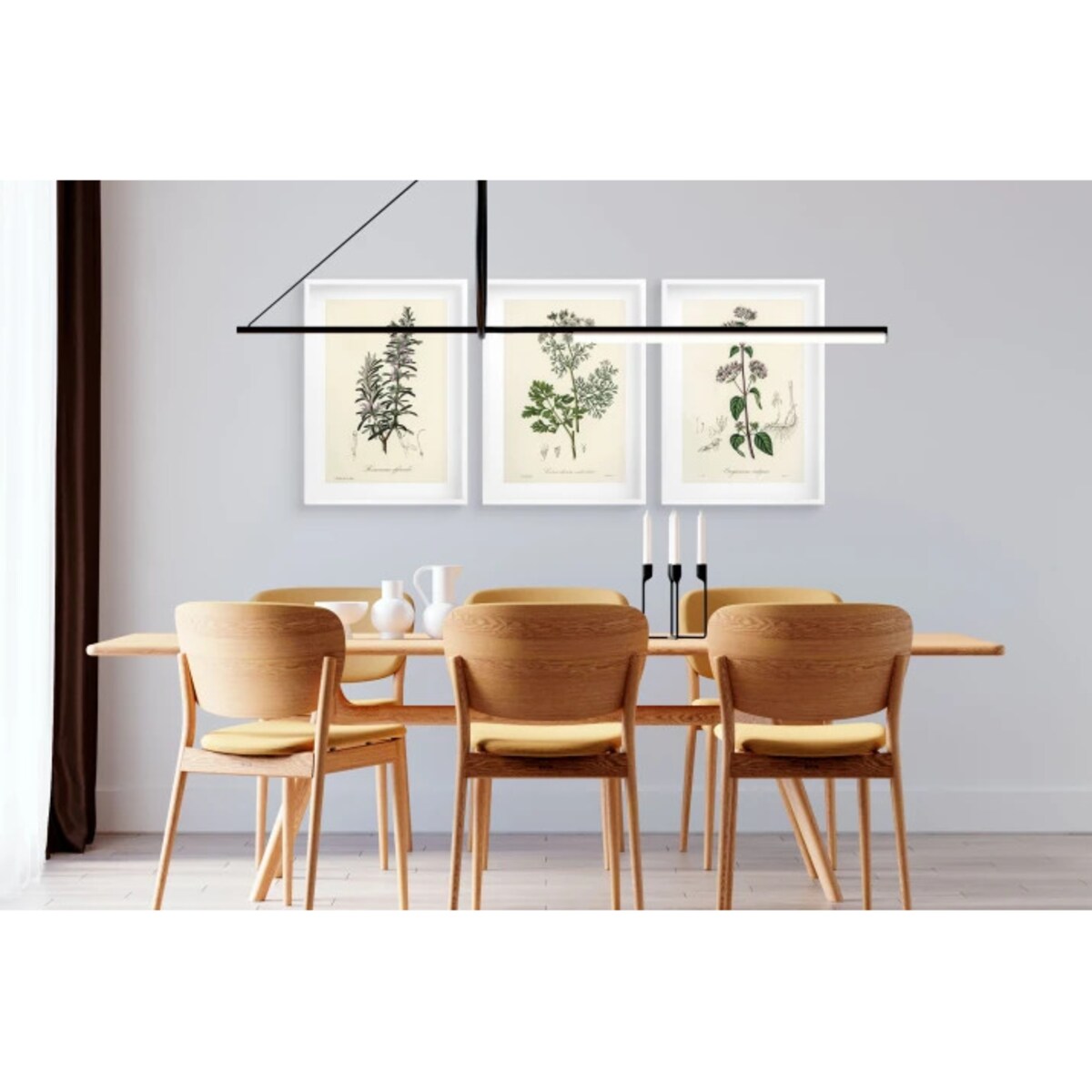 Zestaw 3 plakatów Obrazy na ścianę do Kuchni Plakaty kuchenne Zioła