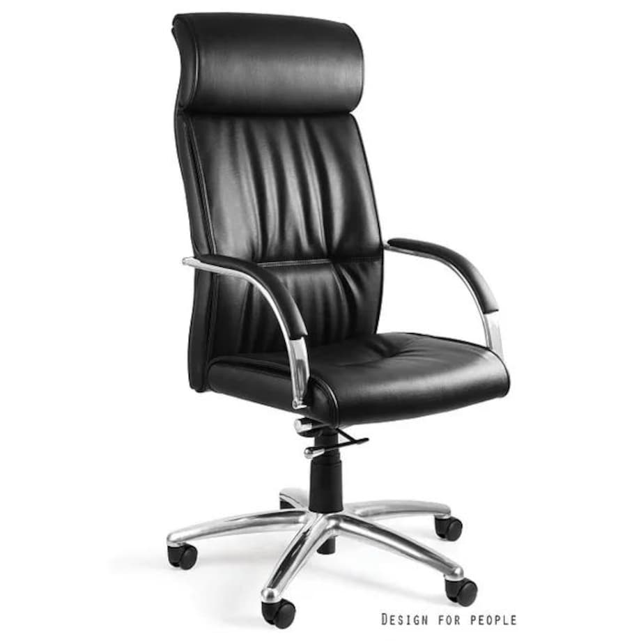 Fotel biurowy BRANDO czarny/ekoskóra