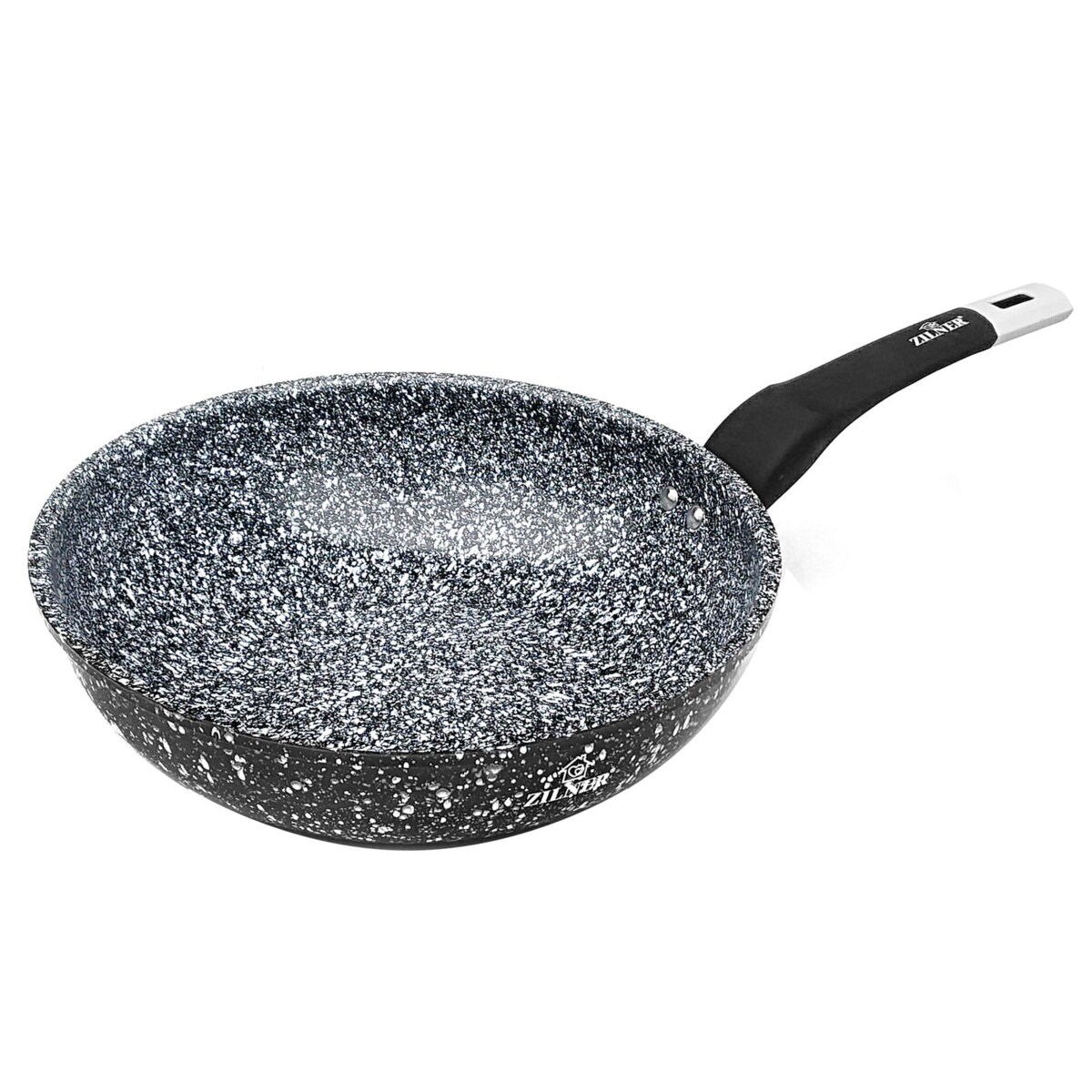 Patelnia głęboka marmurowo ceramiczna wok NON-STICK 28 cm indukcja ZILNER