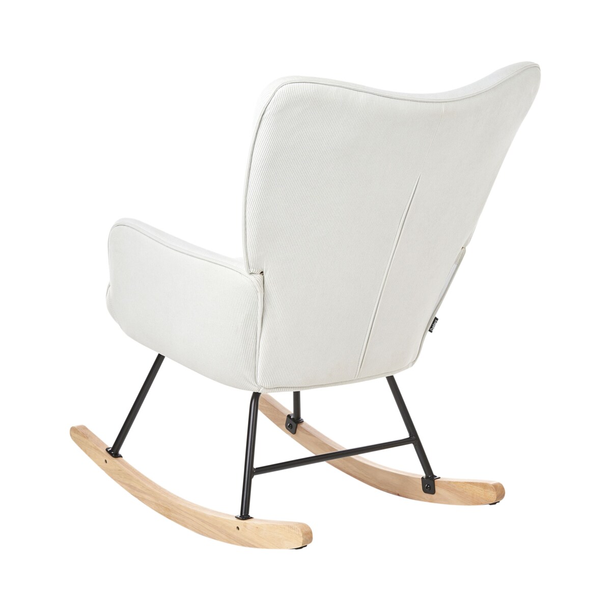 Fotel bujany ARSET Sztruks Złamana biel