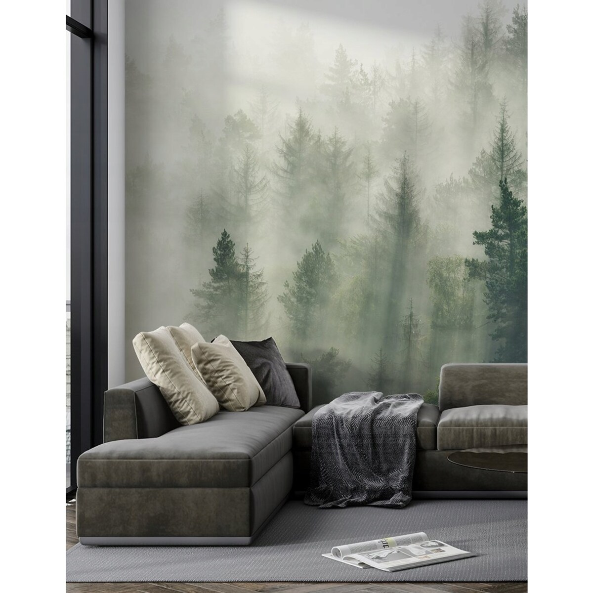 FOTOTAPETA 02-LAS_WE_MGLE DO SYPIALNI SALONU TAPETA ŚCIENNA 200x140