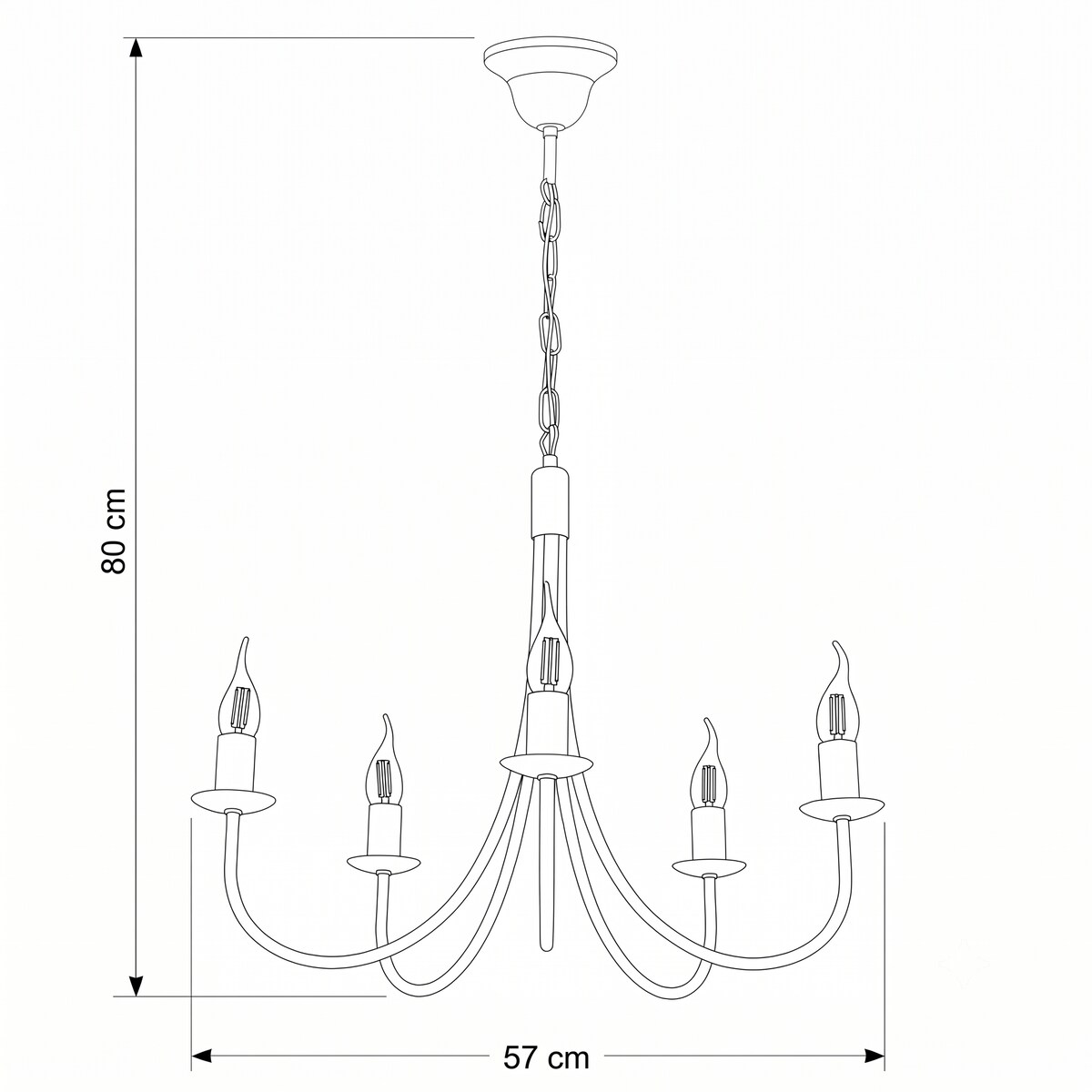 czarna lampa wisząca sufitowa 5 punktowa edylit loft do kuchni
