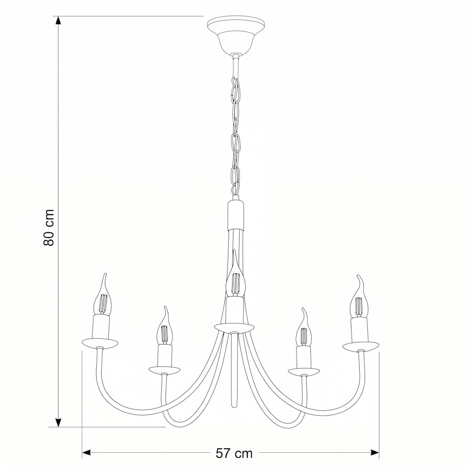 czarna lampa wisząca sufitowa 5 punktowa edylit loft do kuchni