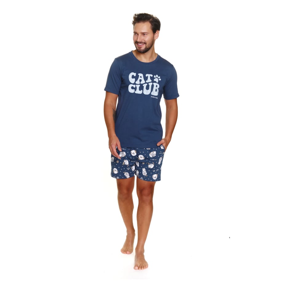 Doctor Nap Niebieska piżama męska - 2XL