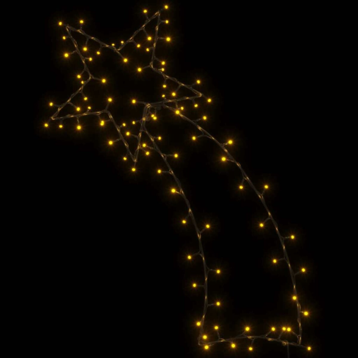 vidaXL Świąteczne lampki spadająca gwiazda sylwetka, 115 LED