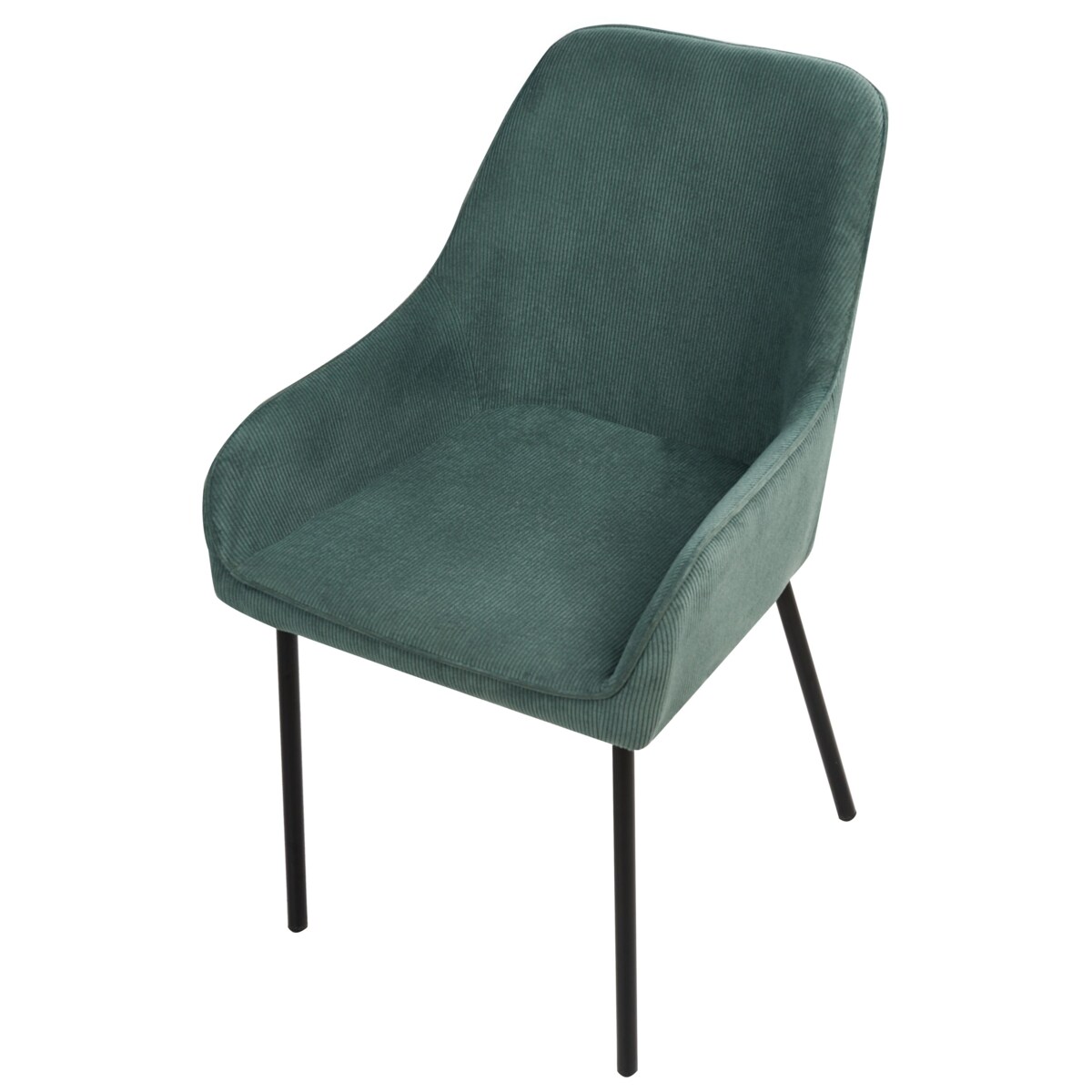 Zestaw 2 krzeseł do jadalni LOVERNA Sztruks Zielony