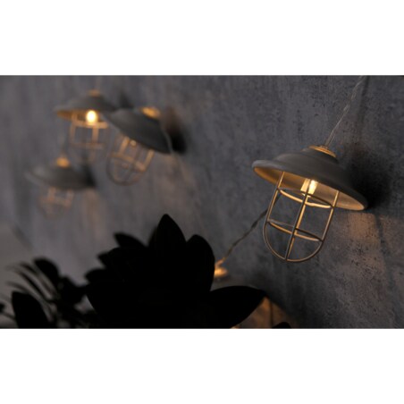 Dekoracyjny łańcuch na baterie do pokoju 10 LED 2,1m do pokoju ciepła