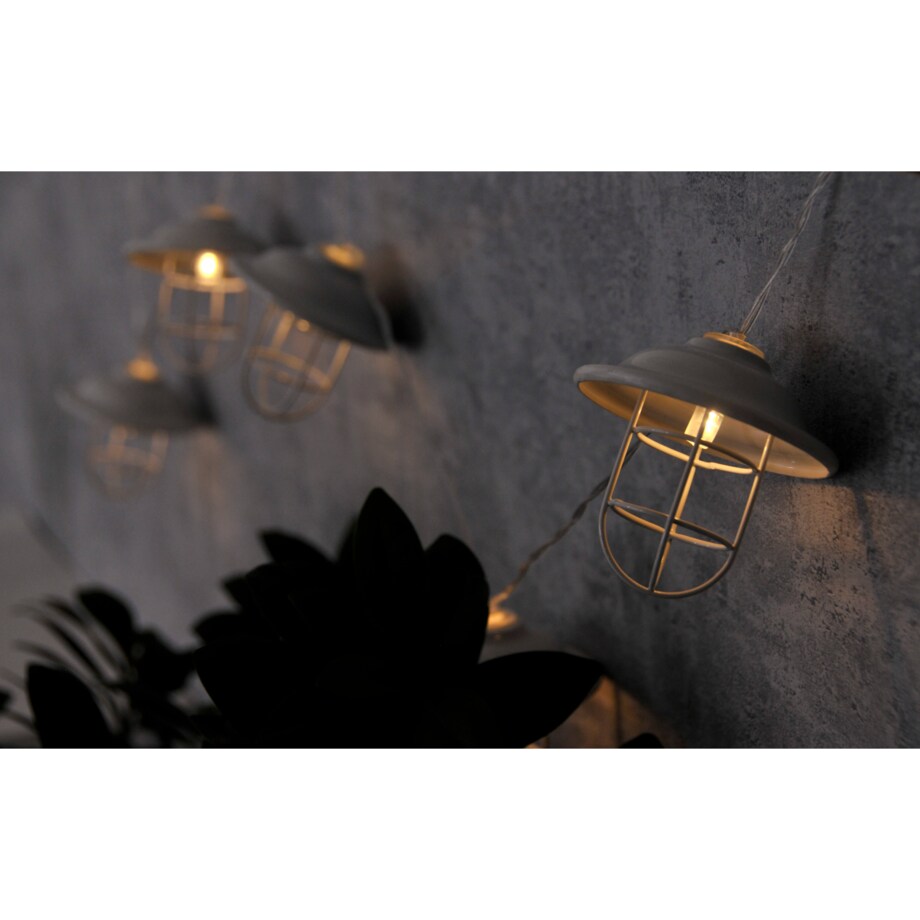 Dekoracyjny łańcuch na baterie do pokoju 10 LED 2,1m do pokoju ciepła