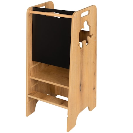 Pomocnik kuchenny dla dzieci helper z tablicą regulowany MDF drewno Verk.design