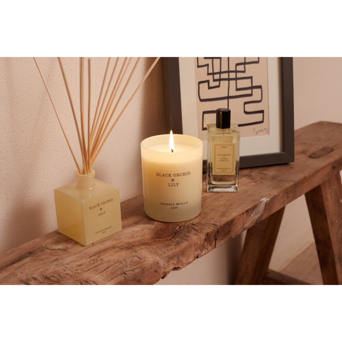 Świeca zapachowa Tuberose & Jasmine, 230 g, Cereria Molla