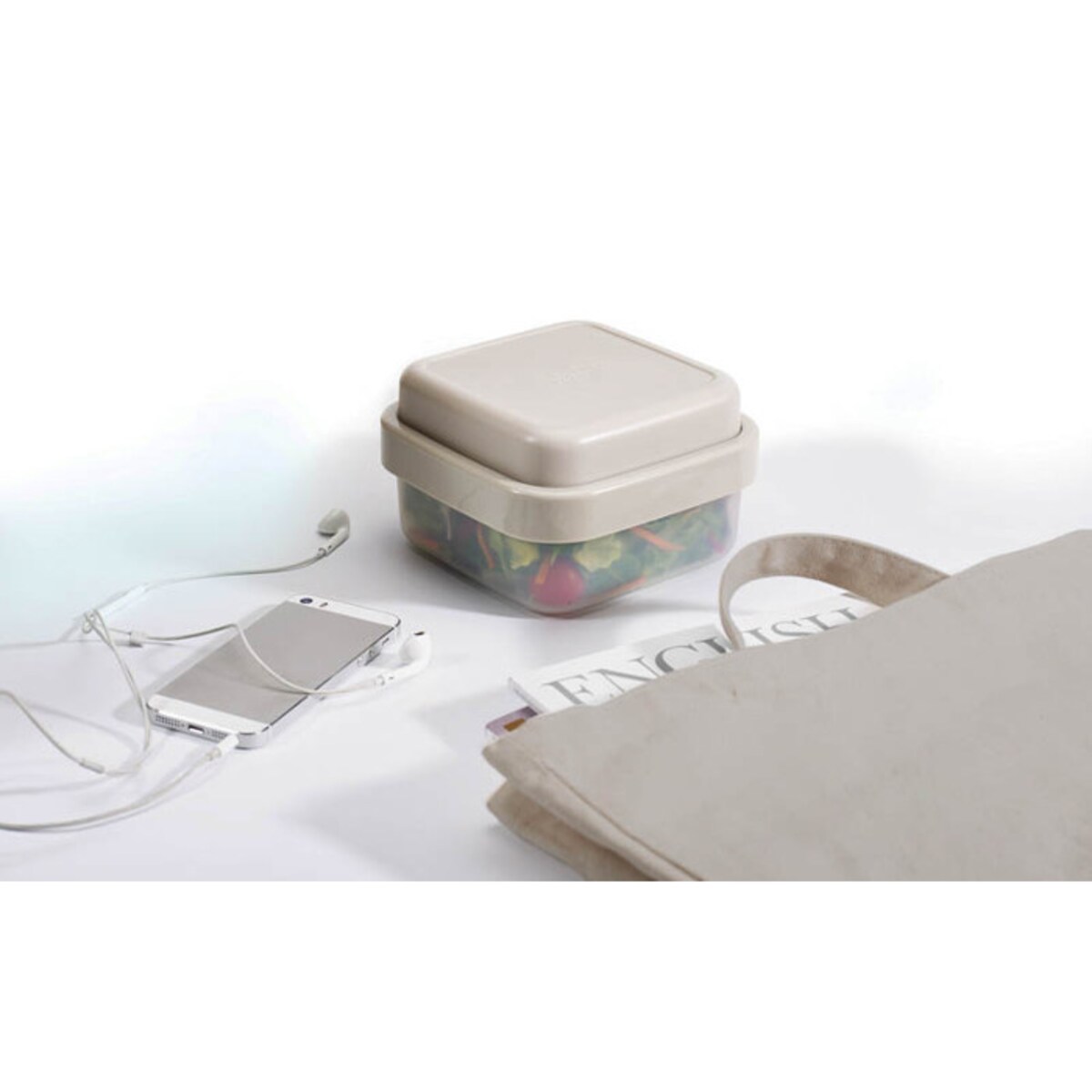 Torba Cargo AL (szara) + Lunch box na sałatki GoEat HPBA Anna Lewandowska Healthy Plan by Ann wycofane